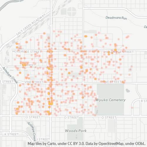 68503 Business Density Heatmap