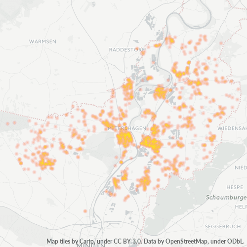 32469 Standortdichte-Heatmap