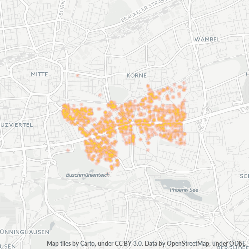 Heatmap für plz 44141