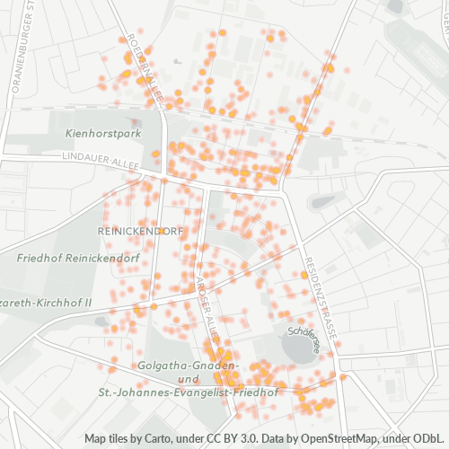Heatmap für plz 13407