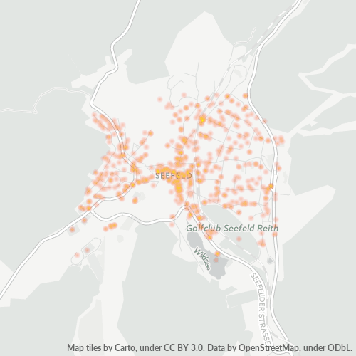 Heatmap für postleitzahl 6100