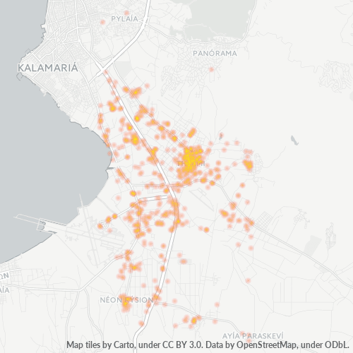 570 01 Χάρτης θερμότητας πυκνότητας επιχείρησης