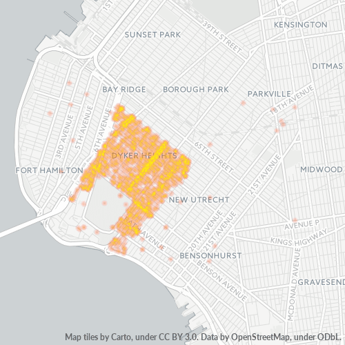 11228 Business Density Heatmap