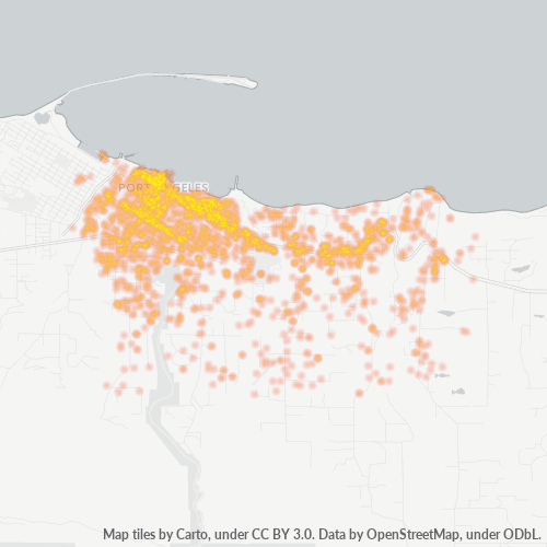 98362 Business Density Heatmap