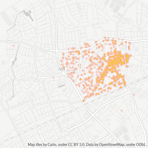 Heatmap voor postcode 5341