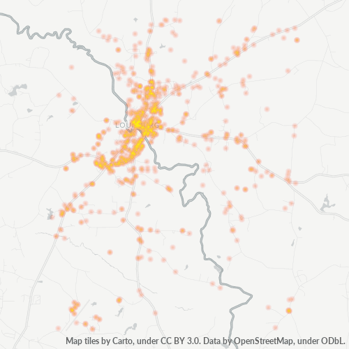 27549 Business Density Heatmap