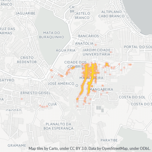 58055-000 Heatmap de Densidade da Empresa
