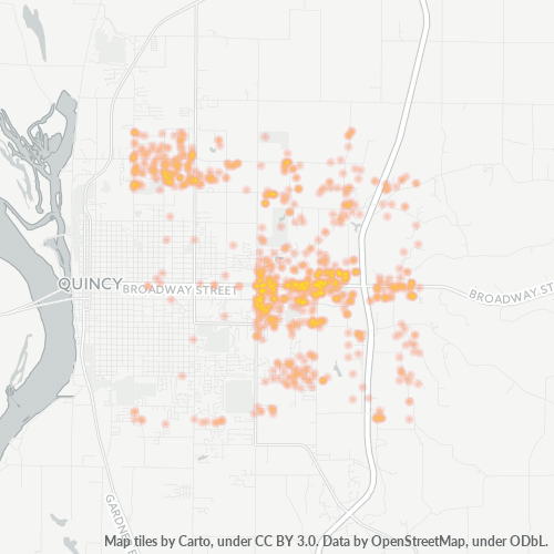 62305 Business Density Heatmap