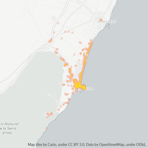 Mapa de calor para código postal 12598