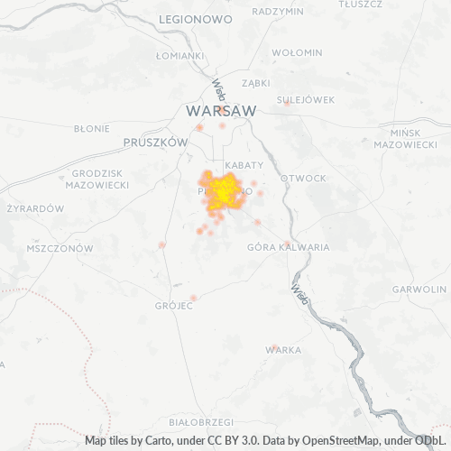 05-500 Mapa intensywności działalności gospodarczej