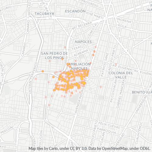 03710 Mapa de calor de densidad empresarial