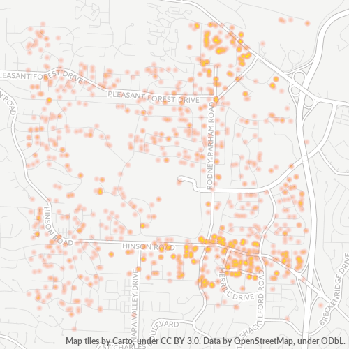 72212 Business Density Heatmap