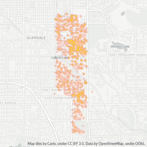 80224 Business Density Heatmap