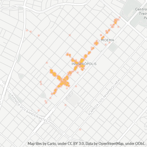 04524-000 Mapa de calor de densidad empresarial
