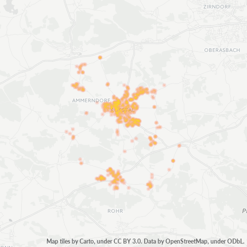 Heatmap für plz 90574