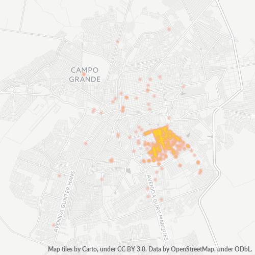 79051-000 Heatmap de Densidade da Empresa