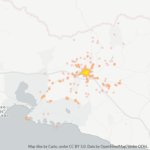 691 00 Χάρτης θερμότητας πυκνότητας επιχείρησης