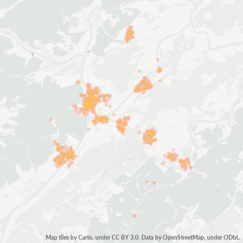 35713 Standortdichte-Heatmap