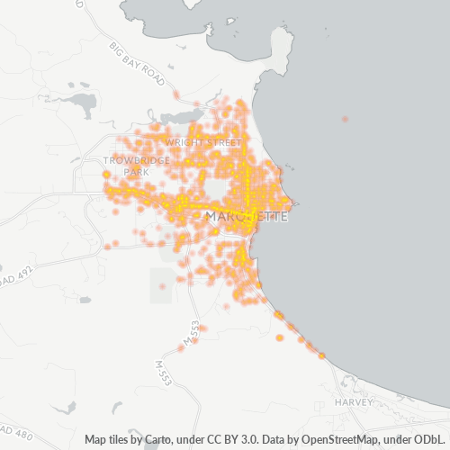 49855 Business Density Heatmap