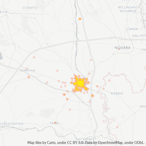Mappa di calore per cap 13100