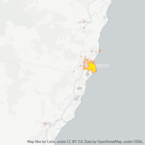 2444 Business Density Heatmap