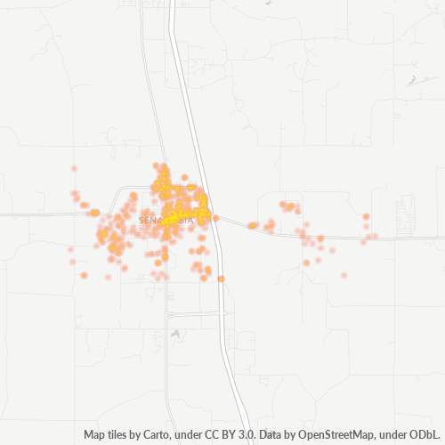 38668 Business Density Heatmap