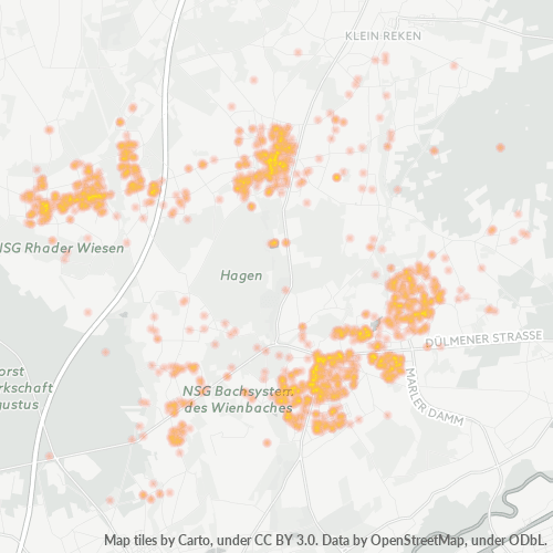 46286 Standortdichte-Heatmap