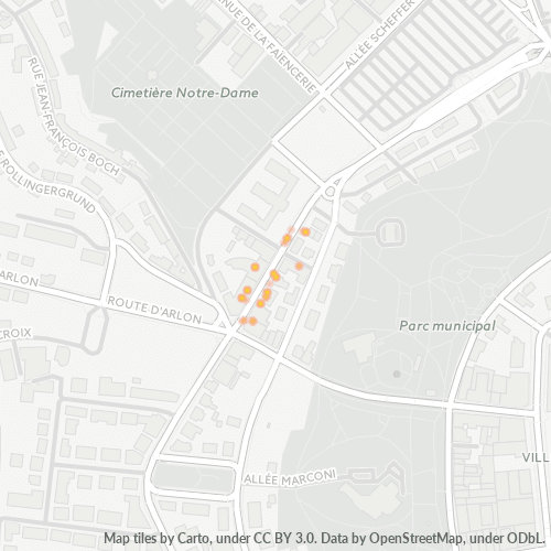 1528 Standortdichte-Heatmap