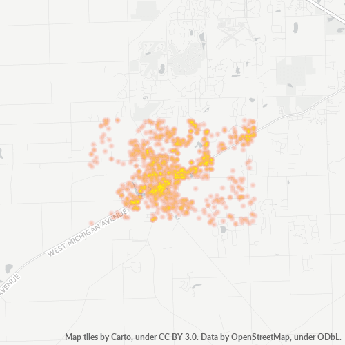 48176 Business Density Heatmap