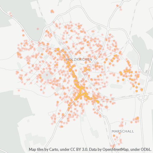 Heatmap für plz 83607