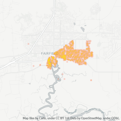 94585 Business Density Heatmap