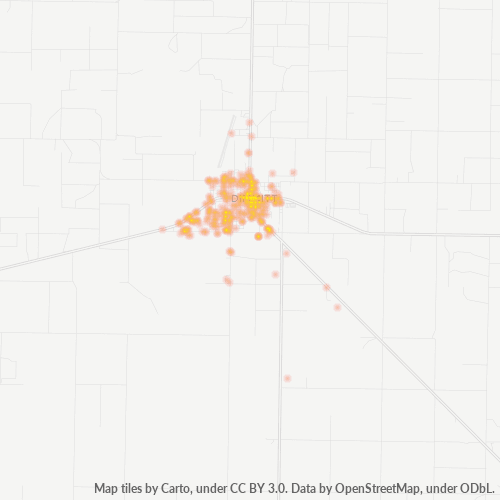 79027 Business Density Heatmap