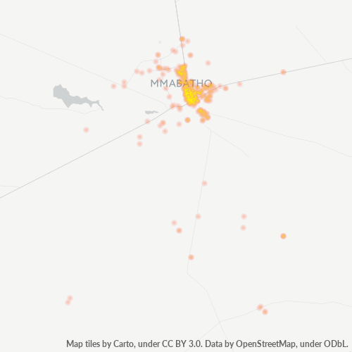 2745 Hittekaart vir Besigheidsdigtheid