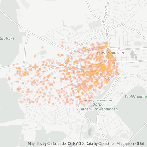 Heatmap für plz 78054
