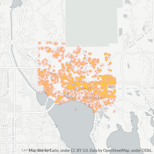 34677 Business Density Heatmap
