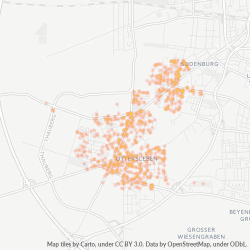Heatmap für plz 39116