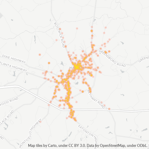 30650 Business Density Heatmap