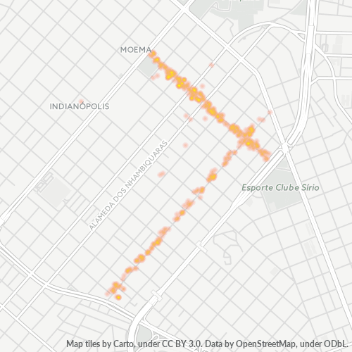 04077-000 Mapa de calor de densidad empresarial