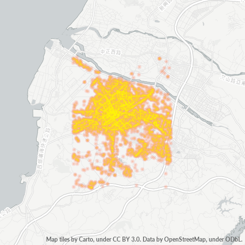 300 商業密度熱圖
