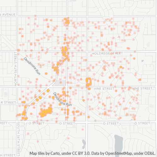 68505 Business Density Heatmap