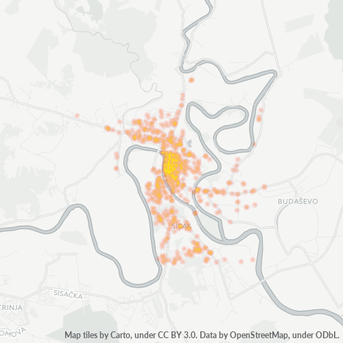 44000 Vrelinska mapa gustoće poslovanja