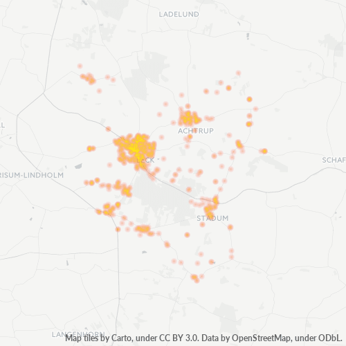 Heatmap für plz 25917