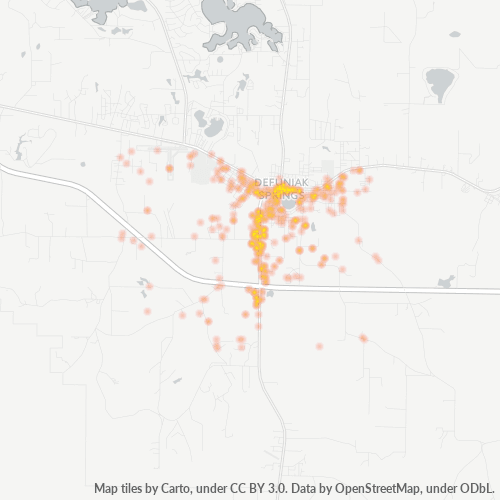32435 Business Density Heatmap