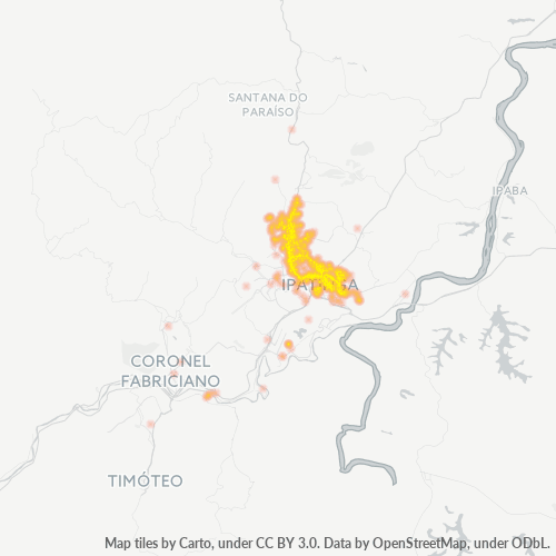 35164-000 Mapa de calor de densidad empresarial