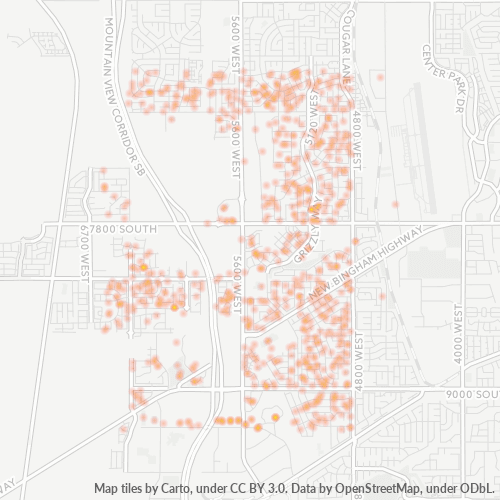 84081 Business Density Heatmap