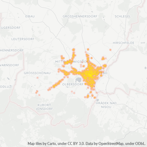 Heatmap für plz 02763