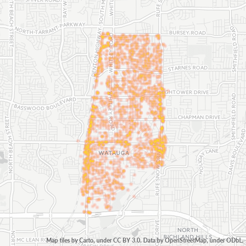76148 Business Density Heatmap