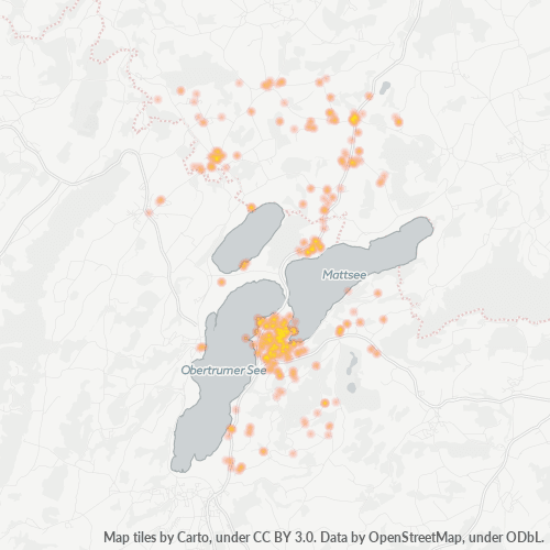 Heatmap für postleitzahl 5163