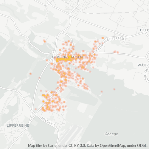 33813 Standortdichte-Heatmap