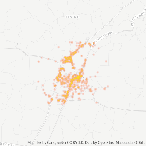 38063 Business Density Heatmap